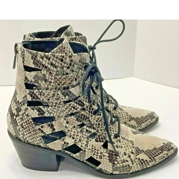 Snakeskin Ankle Boots - Picture 2 of 10
